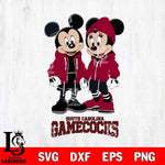 South Carolina Gamecocks Mickey Minnie Mouse Rugby Svg Eps Dxf Png File, NCAA svg , File Cut , Digital Download , Instant Download, Cut Svg Files