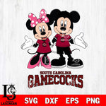 South Carolina Gamecocks Mickey Minnie Mouse Sport Svg Eps Dxf Png File, NCAA svg , File Cut , Digital Download , Instant Download, Cut Svg Files