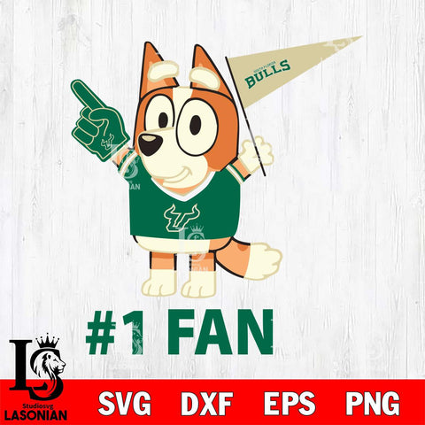 South Florida Bulls Bingo 1# Fan Svg Eps Dxf Png File,NCAA Svg Files,Bluey svg ,Digital Download ,Instant Download, Cricut File