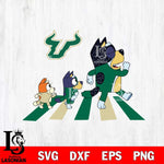 South Florida Bulls Bluey 6 Svg Eps Dxf Png File, Digital Download, Instant Download