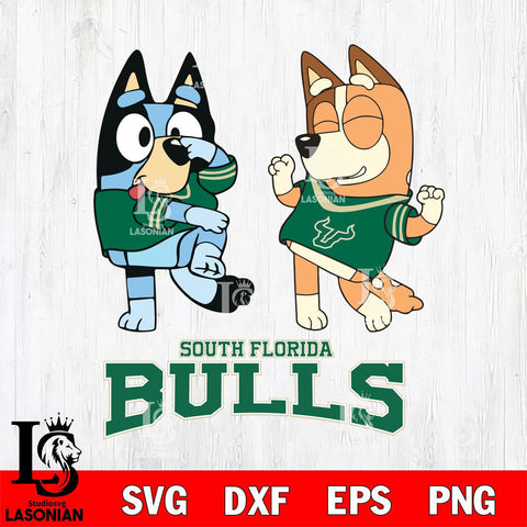 South Florida Bulls Bluey Chilli Sport Svg Eps Dxf Png File, Digital Download, Instant Download