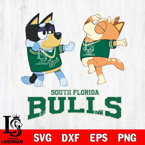 South Florida Bulls Bluey Dance Svg Eps Dxf Png File, Digital Download, Instant Download