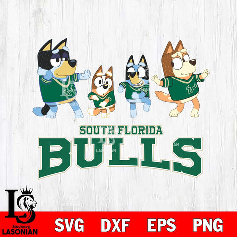 South Florida Bulls Bluey Dance Mode Squats Svg Eps Dxf Png File, Digital Download, Instant Download