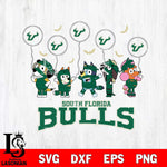 South Florida Bulls Bluey Halloween Spooky Svg Eps Dxf Png File, Digital Download, Instant Download