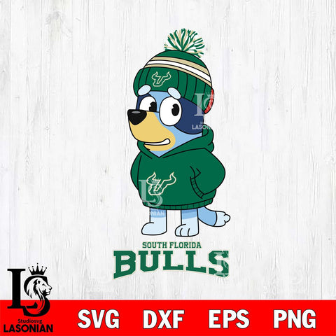 South Florida Bulls Bluey Hoodie rugby Svg Eps Dxf Png File, Digital Download ,Instant Download, Cricut File