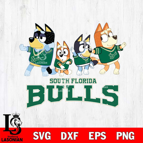 South Florida Bulls Bluey Mode Dance Squats Svg Eps Dxf Png File, Digital Download, Instant Download