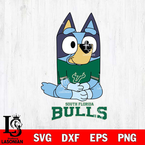 South Florida Bulls Bluey Styles Football Svg Eps Dxf Png File,NCAA Svg Files,Bluey svg ,Digital Download ,Instant Download, Cricut File