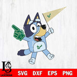 South Florida Bulls Bluey flag Svg Eps Dxf Png File, Digital Download, Instant Download