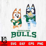 South Florida Bulls Bluey with Chilli Dance Svg Eps Dxf Png File, Digital Download, Instant Download