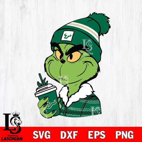 South Florida Bulls Boujee Grinch Svg Eps Dxf Png File, Digital Download, Instant Download