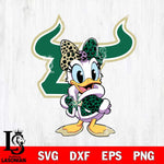 South Florida Bulls Fancy Daisy Duck Disney Svg Eps Dxf Png File, Digital Download, Instant Download