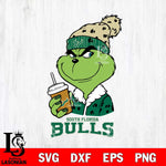 South Florida Bulls Grinch hat Svg Eps Dxf Png File, Digital Download, Instant Download