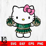 South Florida Bulls Hello Kitty Cheerleader 9 Svg Eps Dxf Png File, Digital Download, Instant Download