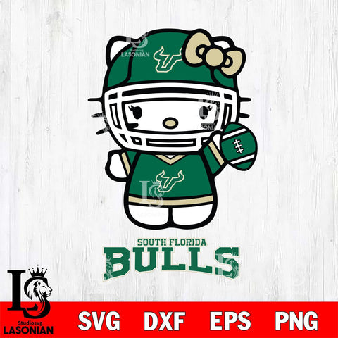 South Florida Bulls Hello Kitty NCAA 1 Svg Eps Dxf Png File, Digital Download, Instant Download