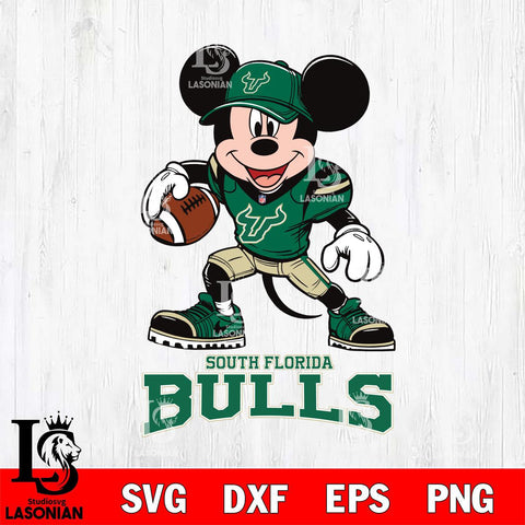 South Florida Bulls Mikey Mouse Disney, Svg Eps Dxf Png File, Digital Download