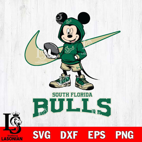 South Florida Bulls Mikey Mouse Disney NIKE, Svg Eps Dxf Png File, Digital Download