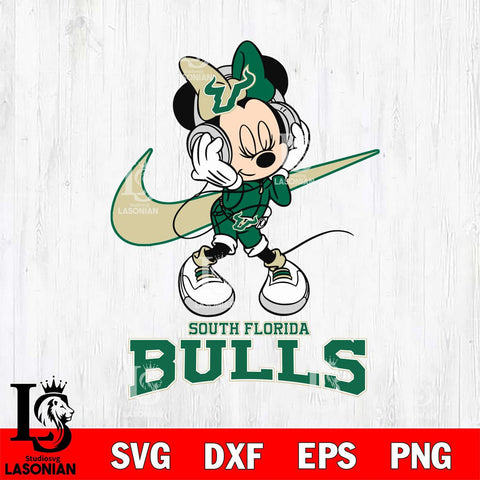 South Florida Bulls Minnie Mouse Dancing NIKE, Svg Eps Dxf Png File, Digital Download