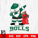 South Florida Bulls Santa Dabbing Christmas Svg dxf eps png pdf file,NCAA svg,Digital Download,Cricut file