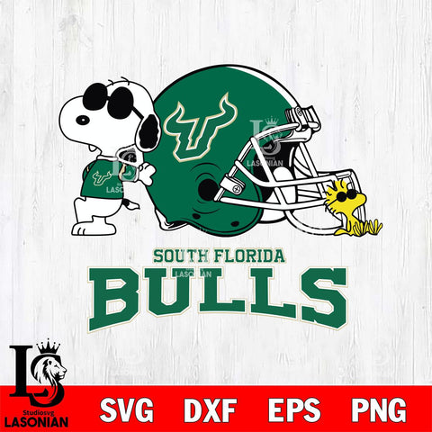 South Florida Bulls Snoopy Sport 2 Svg Eps Dxf Png File, Digital Download