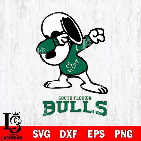 South Florida Bulls Snoopy Sport 3 Svg Eps Dxf Png File, Digital Download