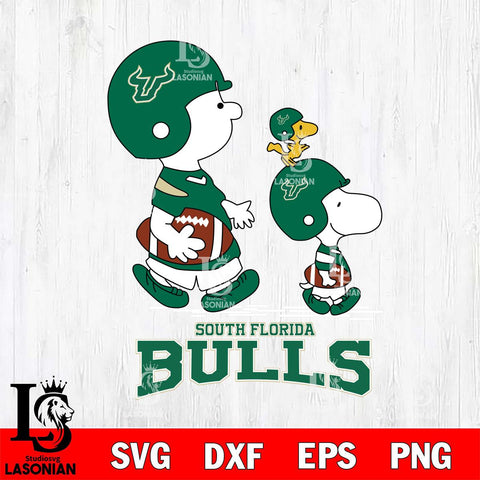 South Florida Bulls Snoopy Sport Svg Eps Dxf Png File, Digital Download