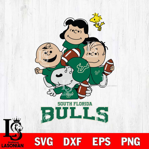 South Florida Bulls Snoopy Sport 4 Svg Eps Dxf Png File, Digital Download