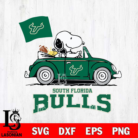 South Florida Bulls Snoopy Sport 5 Svg Eps Dxf Png File, Digital Download