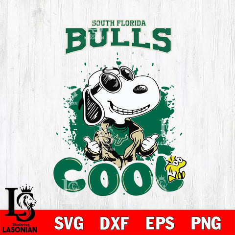 South Florida Bulls Snoopy Sport 7 Svg Eps Dxf Png File, Digital Download