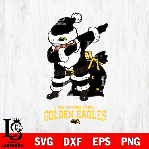 Southern Miss Golden Eagles Santa Claus Ugly Svg dxf eps png pdf file,NCAA svg,Digital Download,Cricut file