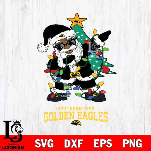 Southern Miss Golden Eagles Santa Claus Ugly Christmas Svg dxf eps png pdf file,NCAA svg,Digital Download,Cricut file