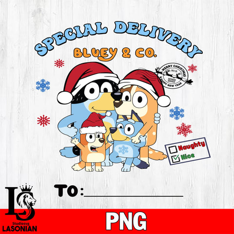 Special Delivery Bluey & Co Files,Christmas file,Digital Download ,Instant Download