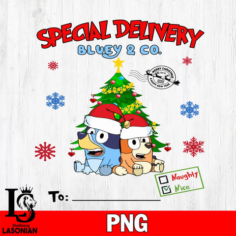 Special Delivery Bluey & Co Christmas 7 Files,Christmas file,Digital Download ,Instant Download