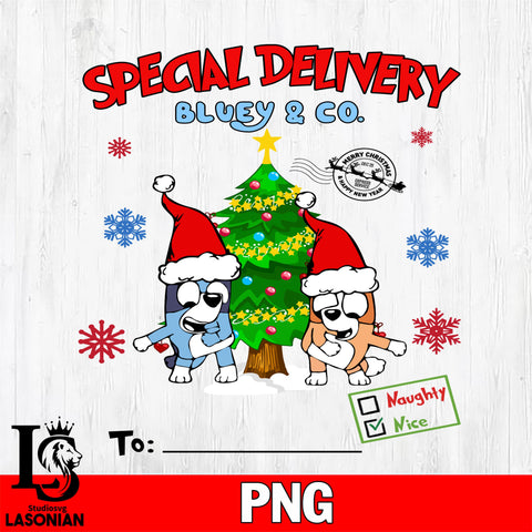 Special Delivery Bluey & Co Christmas 8 Files,Christmas file,Digital Download ,Instant Download