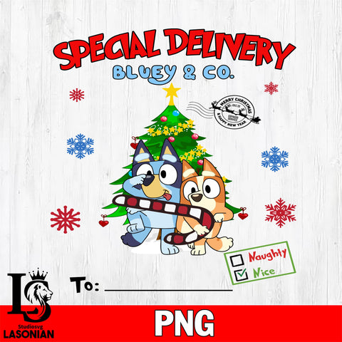 Special Delivery Bluey & Co Christmas 9 Files,Christmas file,Digital Download ,Instant Download