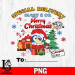 Special Delivery Bluey & Co Merrry Christmas Files,Christmas file,Digital Download ,Instant Download