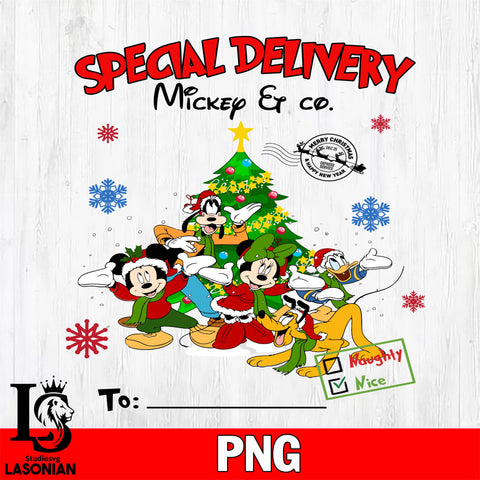 Special Delivery Mickey & Co 12 Files,Christmas file,Digital Download ,Instant Download