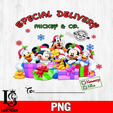 Special Delivery Mickey & Co 3 Files,Christmas file,Digital Download ,Instant Download