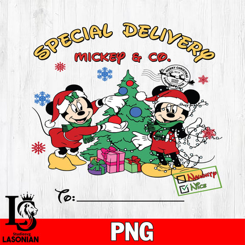 Special Delivery Mickey & Co 4 Files,Christmas file,Digital Download ,Instant Download