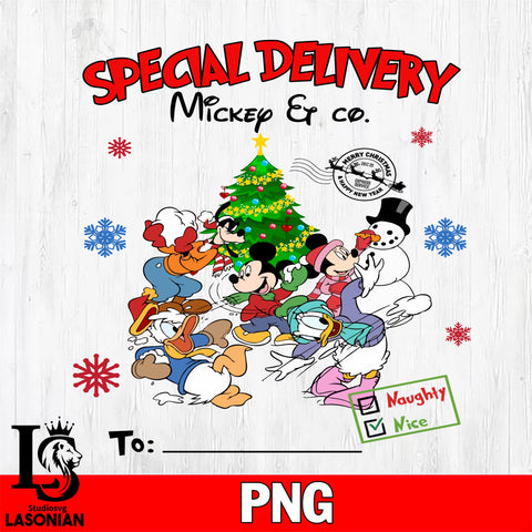 Special Delivery Mickey & Co 7 Files,Christmas file,Digital Download ,Instant Download