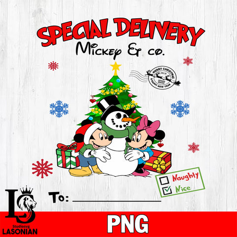 Special Delivery Mickey & Co 8 Files,Christmas file,Digital Download ,Instant Download