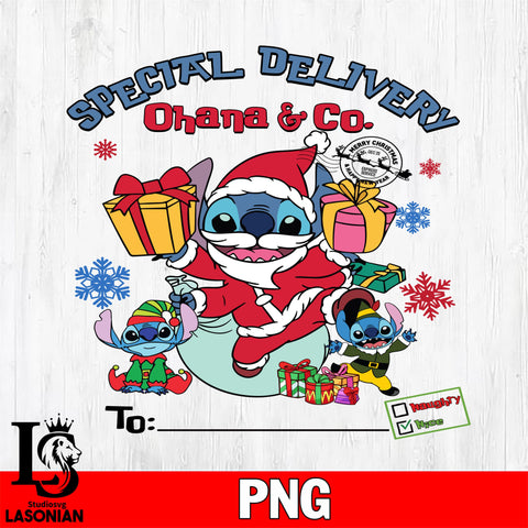 Special Delivery Ohana & Co 2 Files,Christmas file,Digital Download ,Instant Download