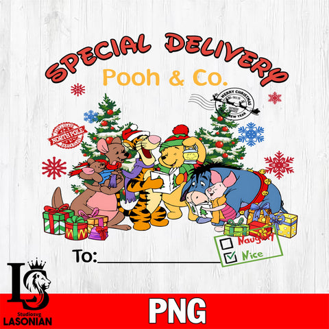 Special Delivery Pood & Co 4 Files,Christmas file,Digital Download ,Instant Download