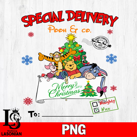 Special Delivery Pooh & Co 13 Files,Christmas file,Digital Download ,Instant Download