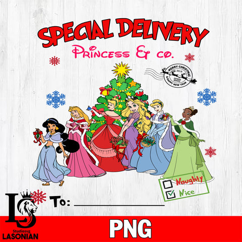 Special Delivery Princess & Co 3 Files,Christmas file,Digital Download ,Instant Download