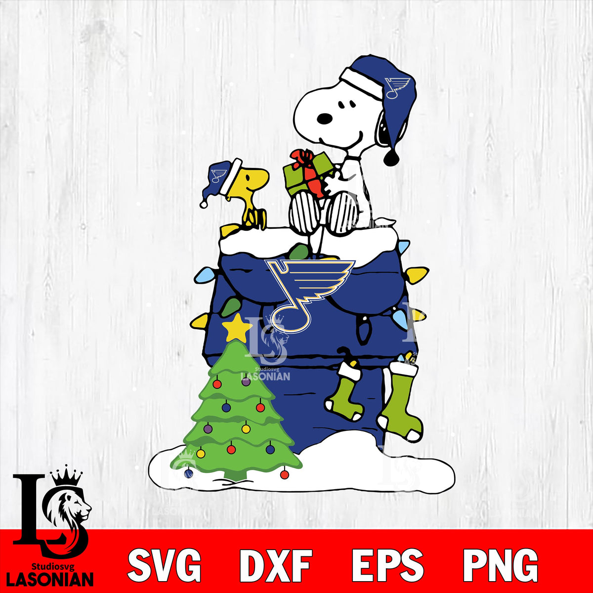 Snoopy merry christmas St. Louis blues svg eps dxf png file, Digital D ...