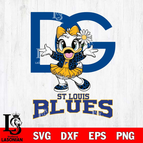 St Louis Blues Dolce And Gabbana Daisy Duck Disney Svg Eps Dxf Png File, Digital Download, Instant Download