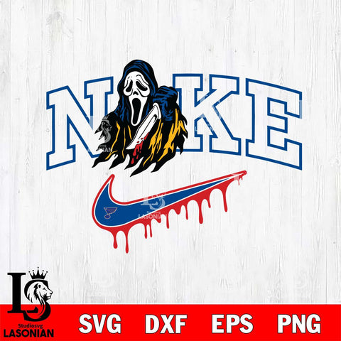 St Louis Blues Ghostface Nike Svg Eps Dxf Png File, Digital Download, Instant Download