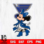 St Louis Blues Glamorous Minnie Svg Eps Dxf Png File, Digital Download, Instant Download