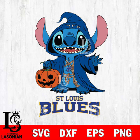 St Louis Blues Stitch Horror Svg Eps Dxf Png File, NHL svg, Digital Download, Instant Download