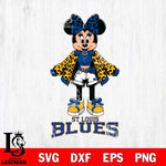 St Louis Blues Style Minnie Disney Svg Eps Dxf Png File, Digital Download, Instant Download